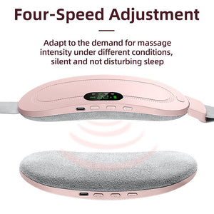 Menstrual Heating Pad Abdominal Massager Smart Warm Palace Belt Waist Vibration Massage Device for Cramps Period Pain Relief